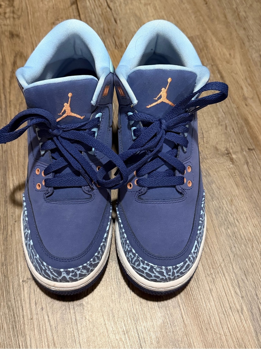 Jordan Navy Blue & Light Blue Basketball Shoes